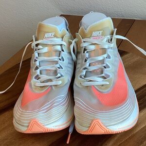Nike Women’s Coral/White Zoom Fly Athletic Sneakers